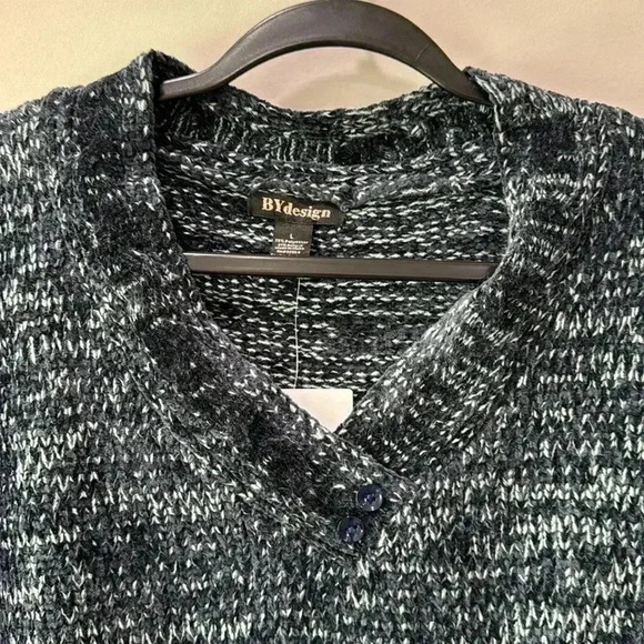 By Design Long Sleeve Cable Neck Sweater - Size L - Picture 3 of 10